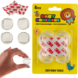 Osłonki narożników silikonowe dla dzieci 4 szt. zabezpieczenie