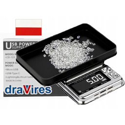 Waga draVires 1kg 0,01g 1000g elektroniczna jubilerska