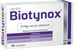 Biotynox tabl. 5 mg - 60 tabletek biotyna
