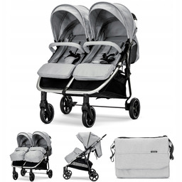 Podwójny wózek spacerowy bliźniaczy rok po roku