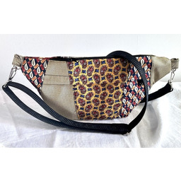 Pakamera Nerka patchworkowa złoty bordo żółty