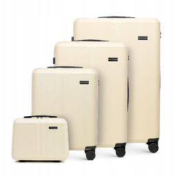 Komplet walizek Wittchen Stripes Line 56-3A-60K-89 kremowy