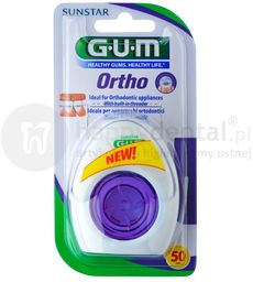 GUM Sunstar 3220 OrthoFloss nić dentystyczna do aparatów