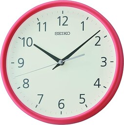 Seiko Zegar ścienny analogowy pomarańczowy QXA804E