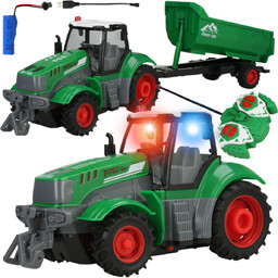 Traktor Z Przyczepą Na Pilota R/C Duży Ciągnik