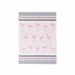 Zwoltex Ścierka do naczyń 50x70 Flamingi różowa 8614/1/B