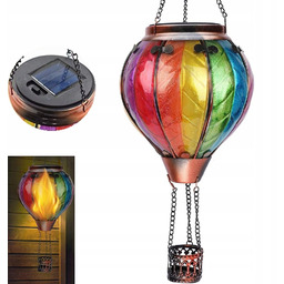 Lampa Solarna Ogrodowa Dekoracyjna Wodoodporna Na Balkon Taras