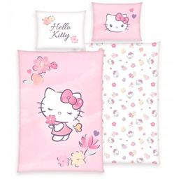 Pościel bawełniana Hello Kitty Kotka Sanrio Komplet pościeli