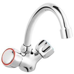 Bateria umywalkowa stojąca 1-otworowa 1/2" STANDARD chrom LUX