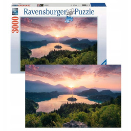 Ravensburger Puzzle 2D Jezioro Bled Antyrefleksyjna Powłoka 3000
