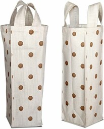 Bonamaison Bawełniana torba na wino z nadrukiem cyfrowym,