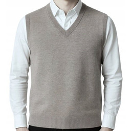 Sweter męski bez rękawów bezrękawnik pulower kamizelka męska