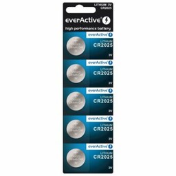 everActive CR2025 Bateria alkaliczna, litowa 3V opakowanie 5