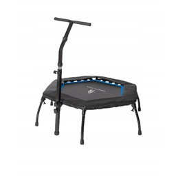 Trampolina fitness domowa sześciokątna z uchwytem składana 150kg