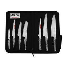 Global Zestaw Szefa Kuchni 7 Noży w Etui,