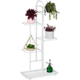 Relaxdays Stojak na rośliny, 5 poziomów, na rośliny,
