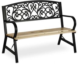 Ławka parkowa z oparciem, Ivy, sofotel, 122x56x89 cm