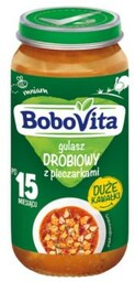 BoboVita Gulasz drobiowy z pieczarkami i ziemniaczkami, 250g