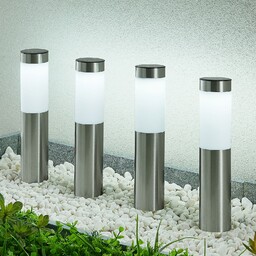 Zewnętrzna Lampa Lindby, Sirita, metaliczny, stal szlachetna, nowoczesny