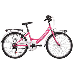 Rower miejski Esperia CTB24, 6s, fuksja