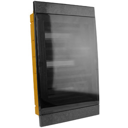 Rozdzielnica podtynkowa 36 modułowa IP40 czarna M-L 970.36.N