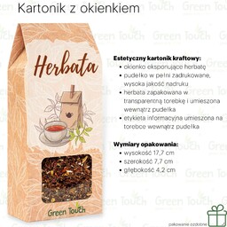 Rooibos Owoce leśne (Pakowanie ozdobne, Kartonik z okienkiem
