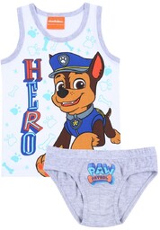 Biało-szara koszulka+majtki psi patrol nickelodeon 7-8 lat 128
