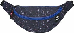 Herlitz Flower wall purple Saszetka nerka ,Granatowy
