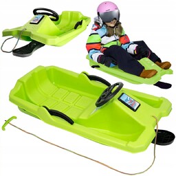 Sanki plastikowe z hamulcami kierownicą dla dzieci ślizgacz