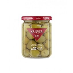 Oliwki SARASA Anchoa słoik 440g zielone oliwki nadziewane