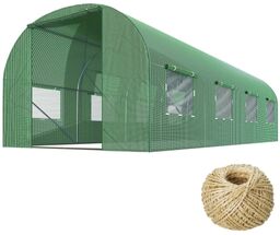 Tunel ogrodowy, wzmocniony, 10m2, 250x400x200 cm, zielony