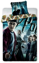 Faro Pościel bawełniana 160x200 Harry Potter 001 turkusowa