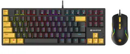 Tracer Gamezone Hornet87 Czarno-żółty Zestaw mysz i klawiatura