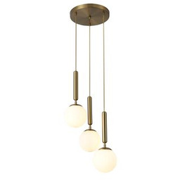 Lampa wisząca Divina E14 3x9 W złota