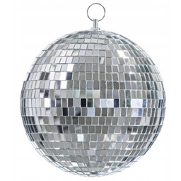 Kula Lustrzana Disco srebrna kula dyskotekowa imprezowa 30