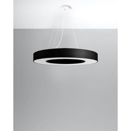 Sollux Lighting Żyrandol SATURNO SLIM 70 SL.0754 czarny