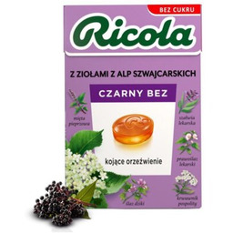 RICOLA Cukierki ziołowe Czarny Bez (27.5 g)