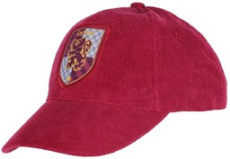 Bordowa, sztruksowa czapka gryffindor harry potter