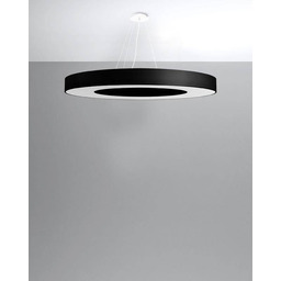 Sollux Lighting Żyrandol SATURNO SLIM 90 SL.0798 czarny