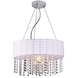 Lampa wisząca Madryt biała E27