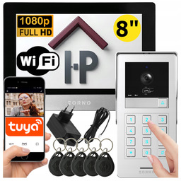 Wideodomofon Wifi Tuya z Szyfratorem na Kod Brelok