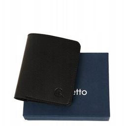 Canaletto banknotówka skóra naturalna licowa czarny - mężczyzna