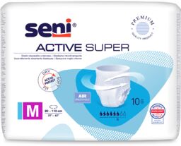 Seni Active Super, majtki chłonne, M, 80-110 cm,
