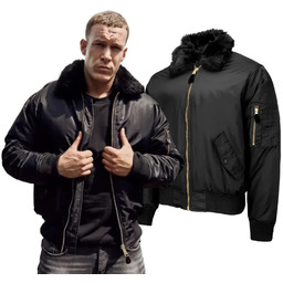 Kurtka BRANDIT MA2 Jacket Full Collar - Black