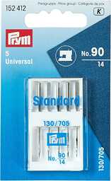 Prym Sewing Machine Needles, Metal, Silver, 9.3 x