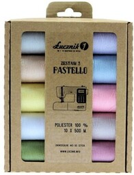 ŁUCZNIK Zestaw nici Pastello (10 sztuk)