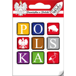 Naklejka pojedyncza - Polska kostka