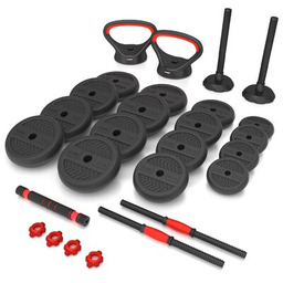 Zestaw hantli HMS SGN140 6w1 (2x20 kg)