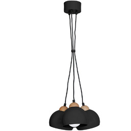 MILAGRO MLP6580 Lampa wisząca DAMA BLACK 3xE27
