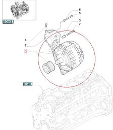 ALTERNATOR 150A NEW HOLLAND CASE STEYR 48025533 -